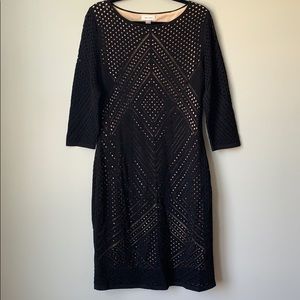 Beautiful Textured Black  Calvin Klein Dress